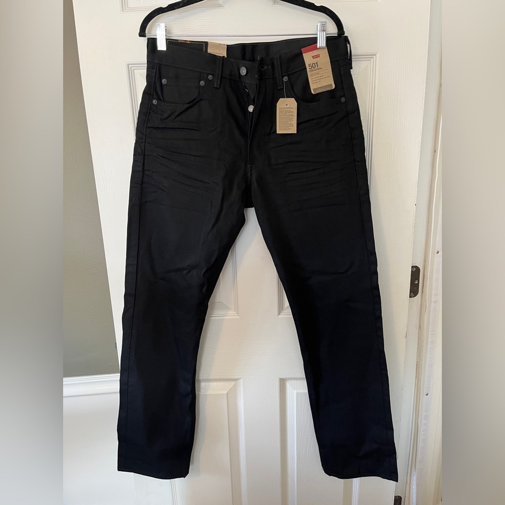 NWT Levi’s 501® ORIGINAL Mens Black Jeans
